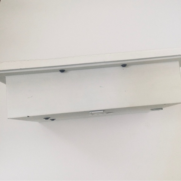 Shabby Chic Silk Floral White Shadowbox Wall Decor NEW - Picture 7 of 7